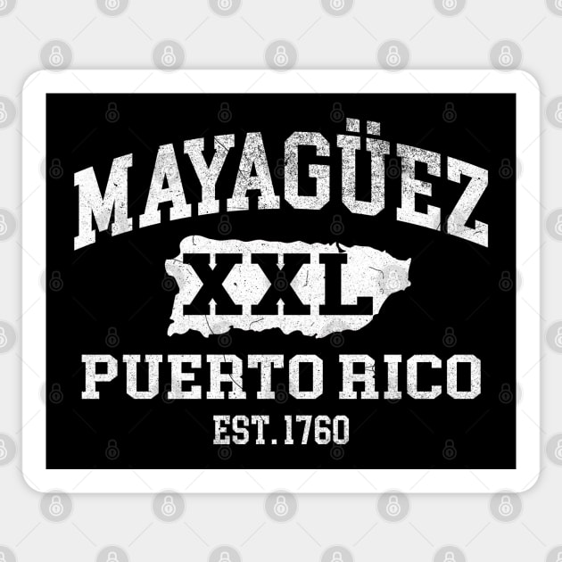 Mayaguez, Puerto Rico XXL Athletic design Mayaguez Sticker